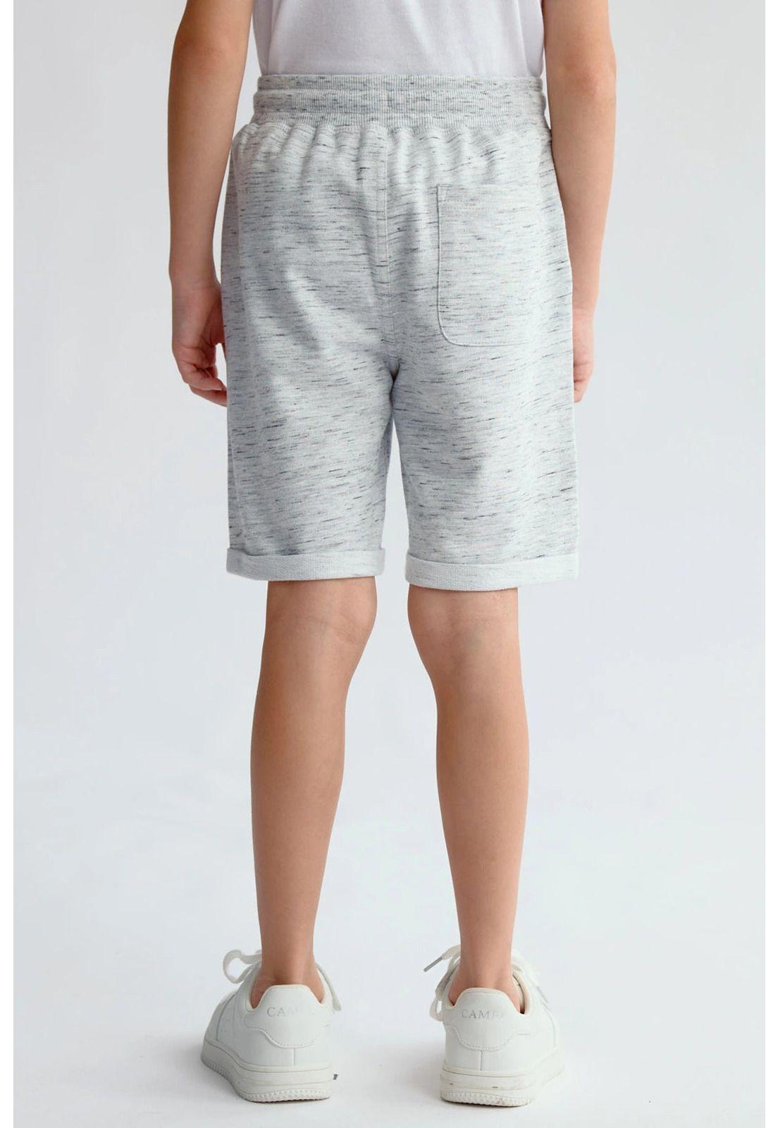 Bermuda Niño Bermuda Básico Gris Melange-2