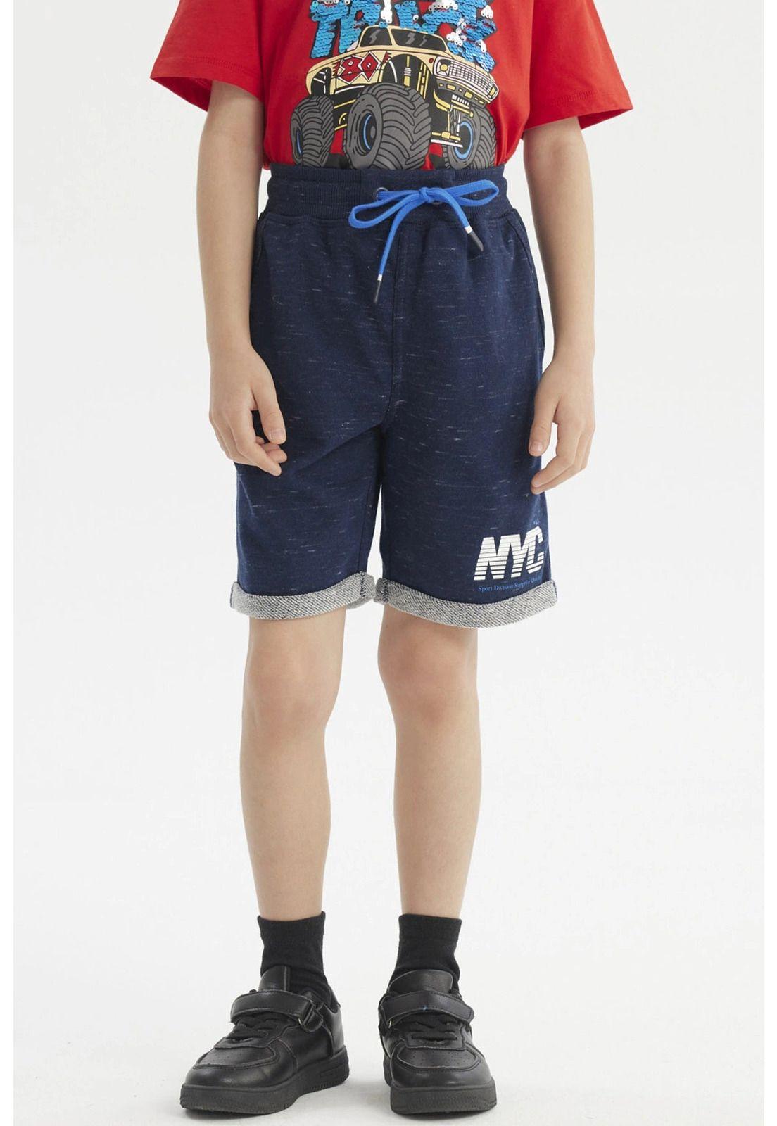 Bermuda Niño Bermuda Básico Azul Oscuro-0