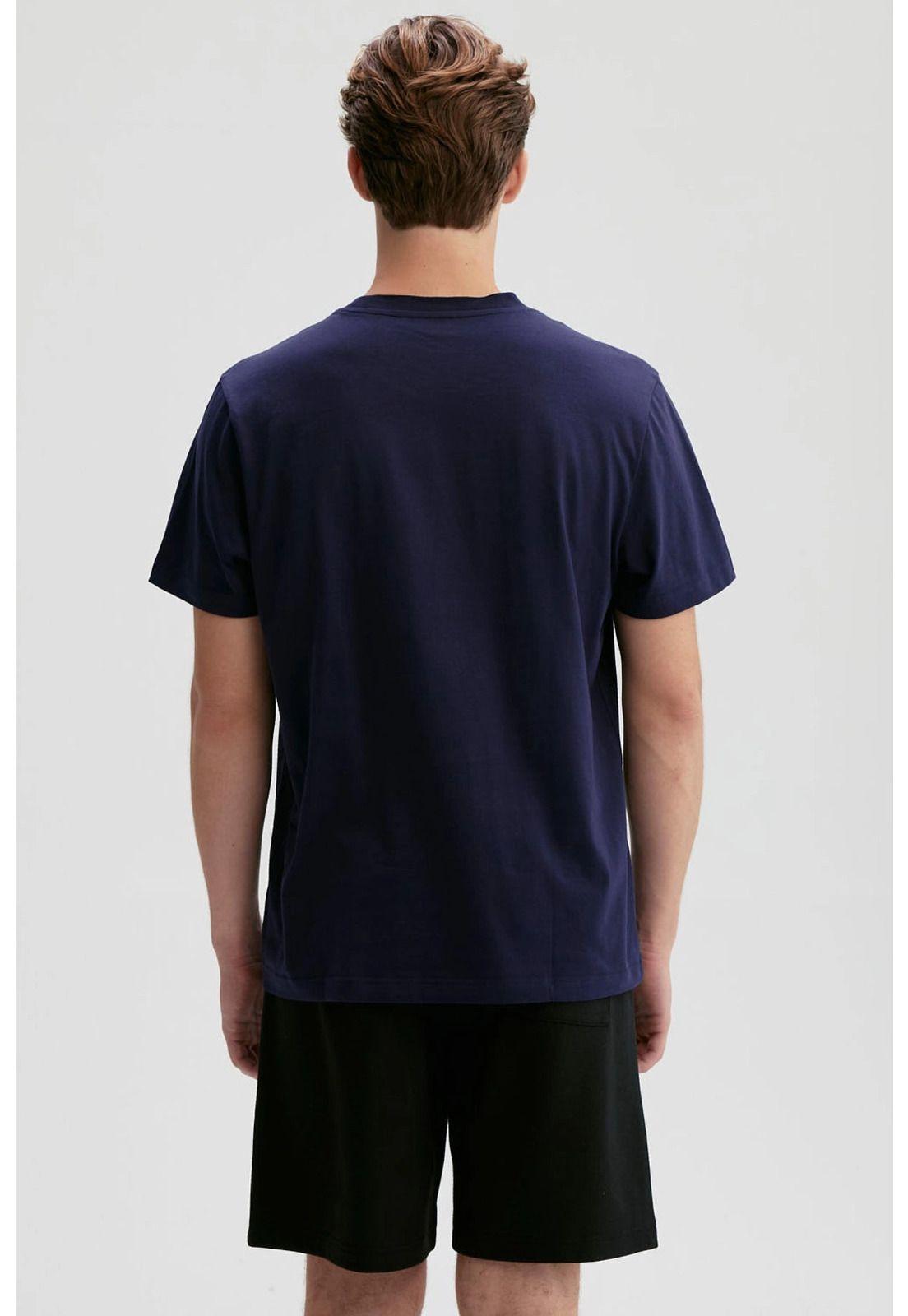 Polera Hombre Print Posicional Azul - lll-1