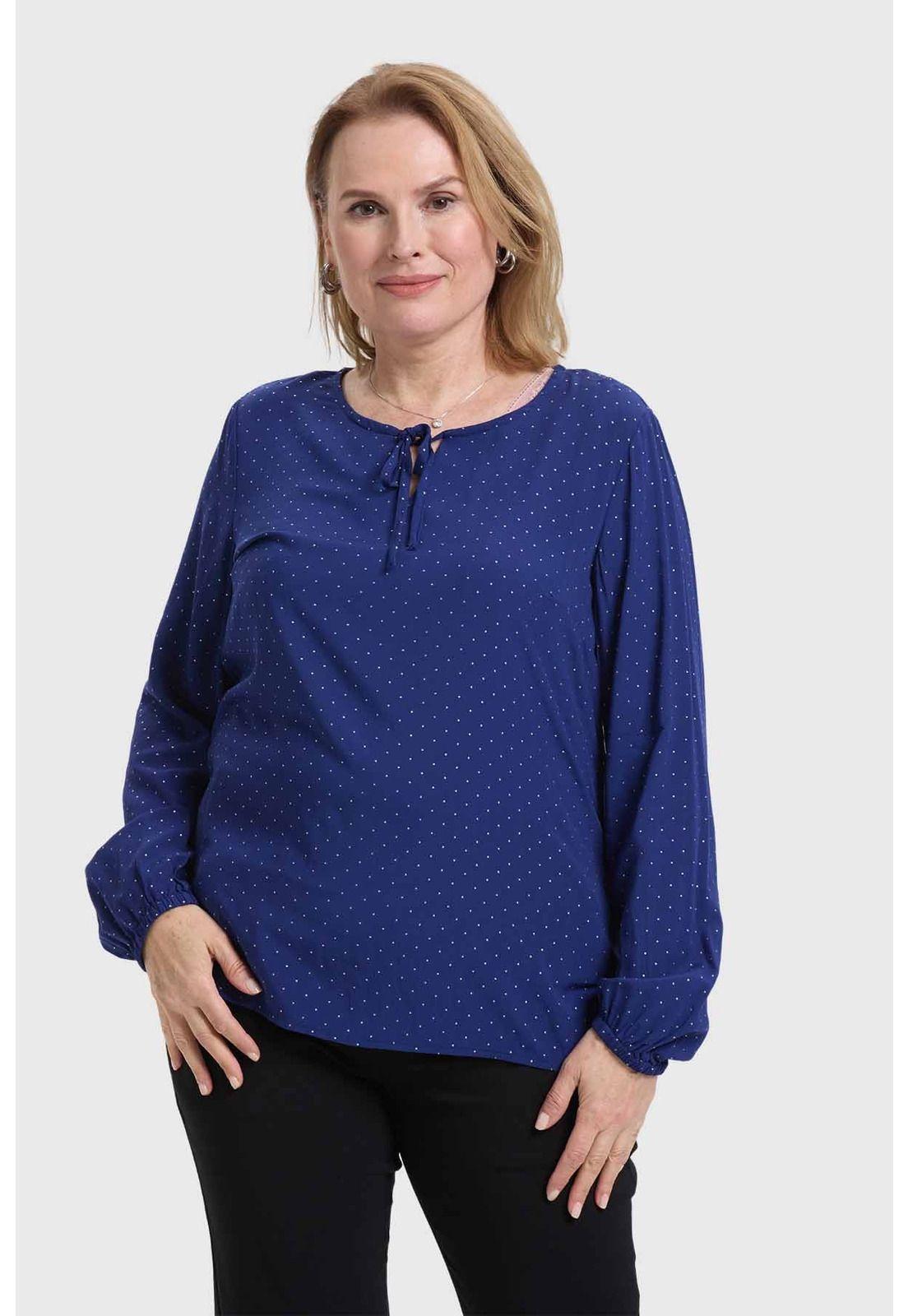 Blusa Mujer Abotonada Azul-0