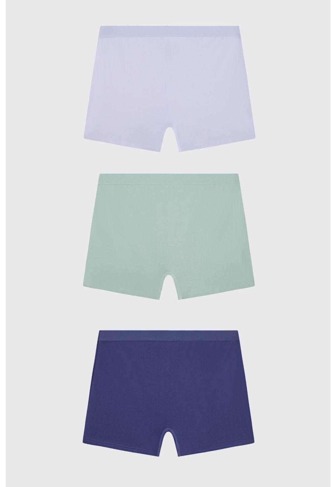 Calzón Mujer Short Tripack Menta-1