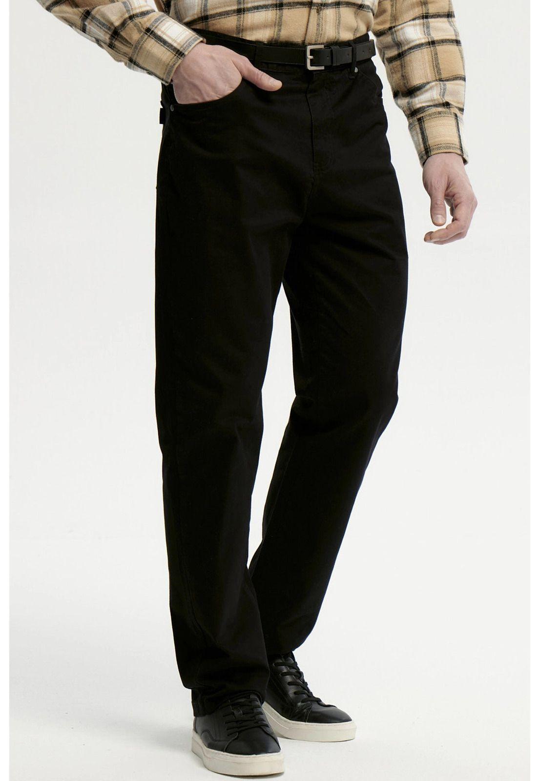 Pantalón Hombre Slim Negro - ll-1