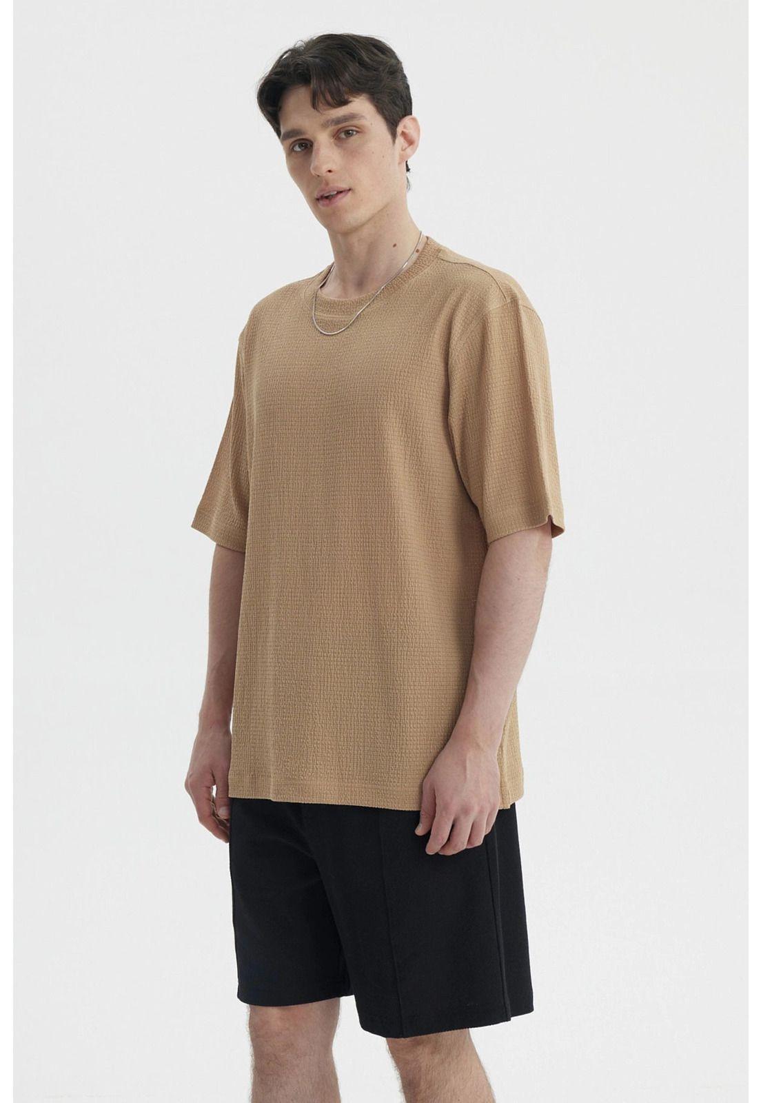 Polera Hombre Slim Kaki-1