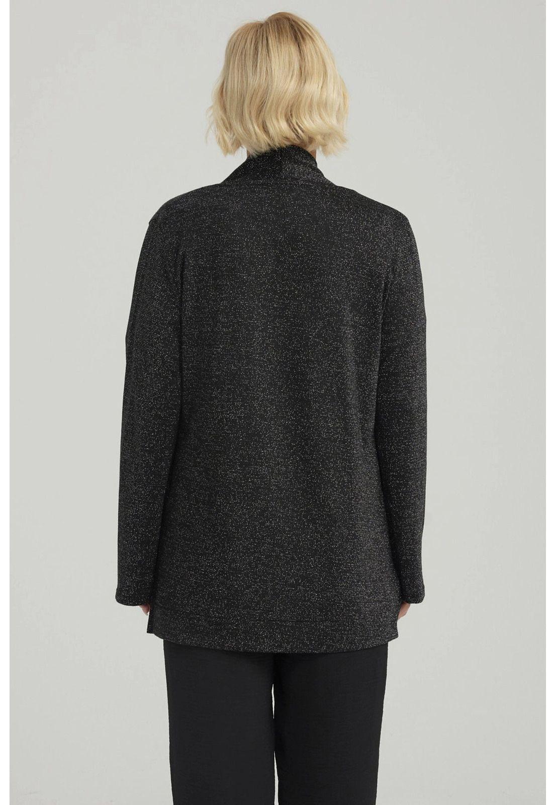 Sweater Mujer Abierto Negro - lll-2