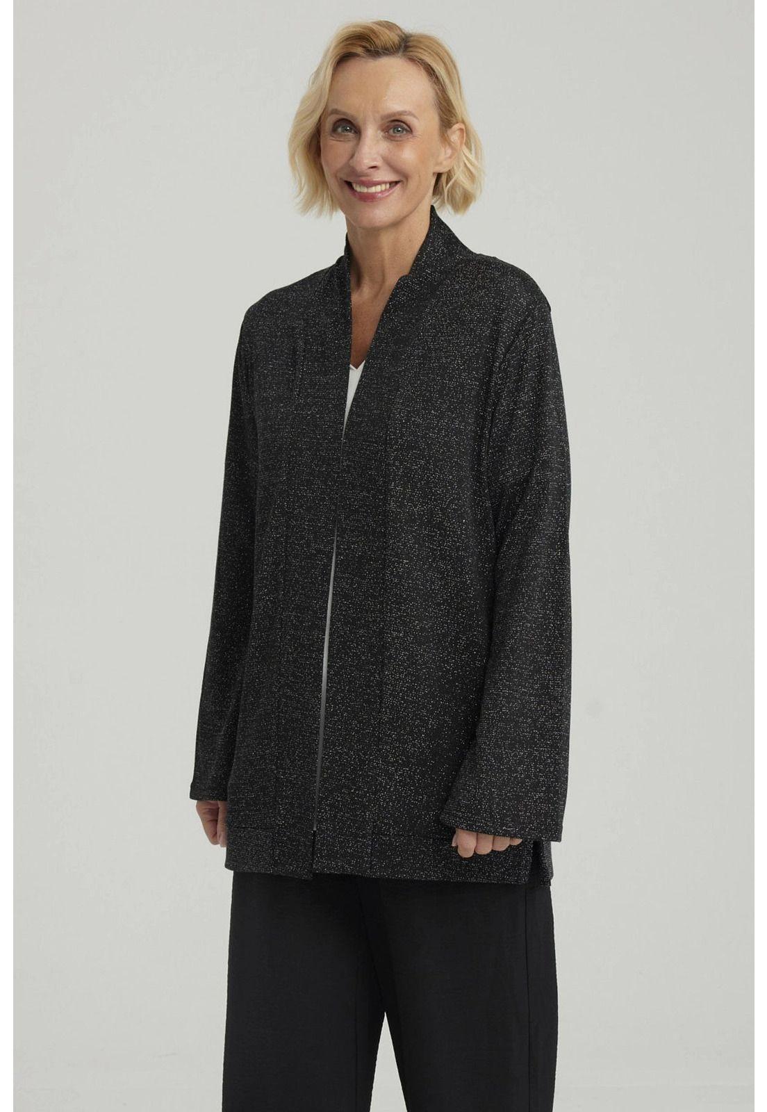 Sweater Mujer Abierto Negro - lll-3