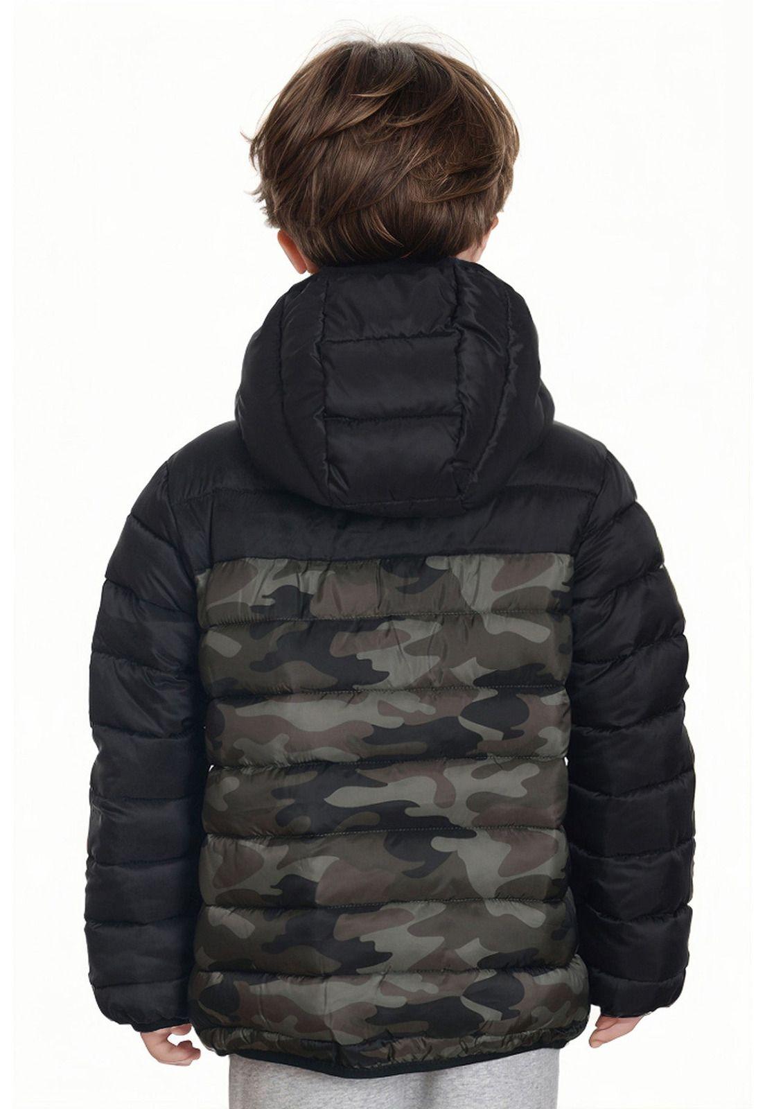 Parka Niño Clásica Verde Militar-1