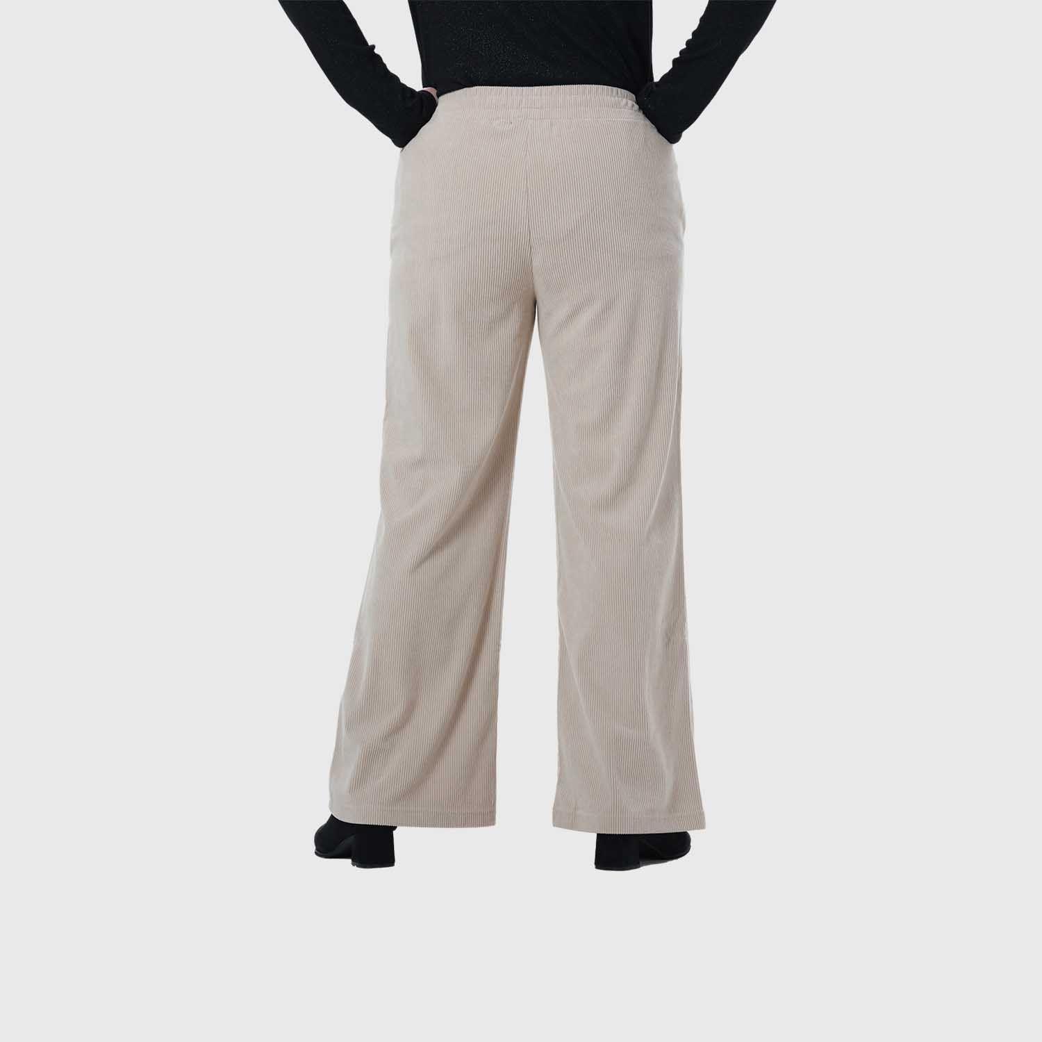 Pantalón Mujer Recto Beige-2