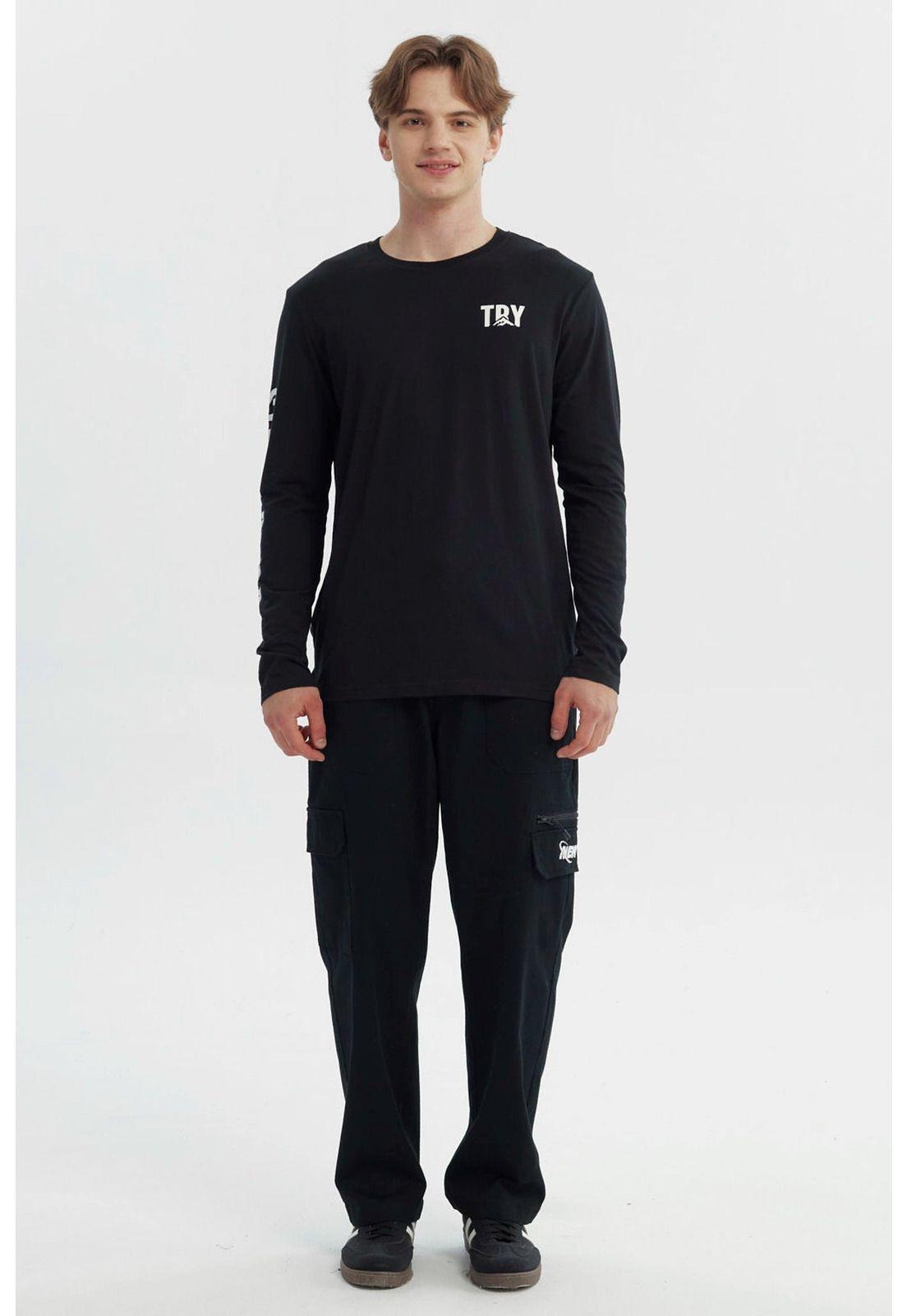 Polera Hombre Slim Negro - XXll-3