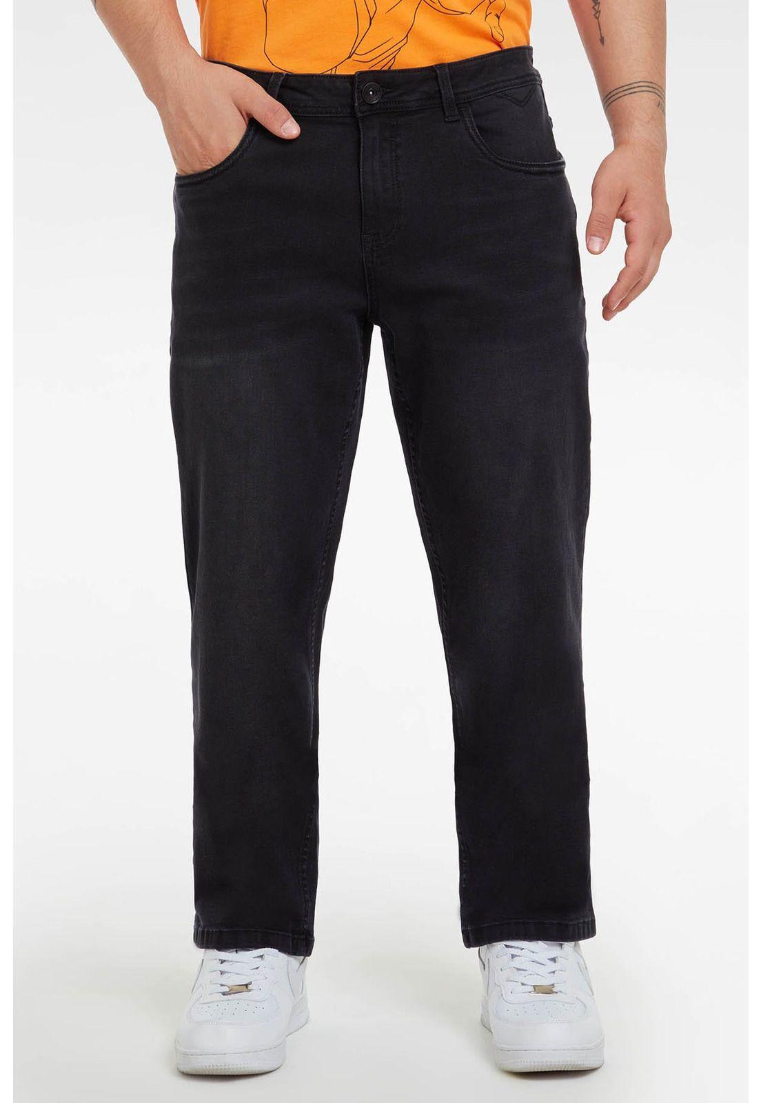 Jeans Straight Negro-1