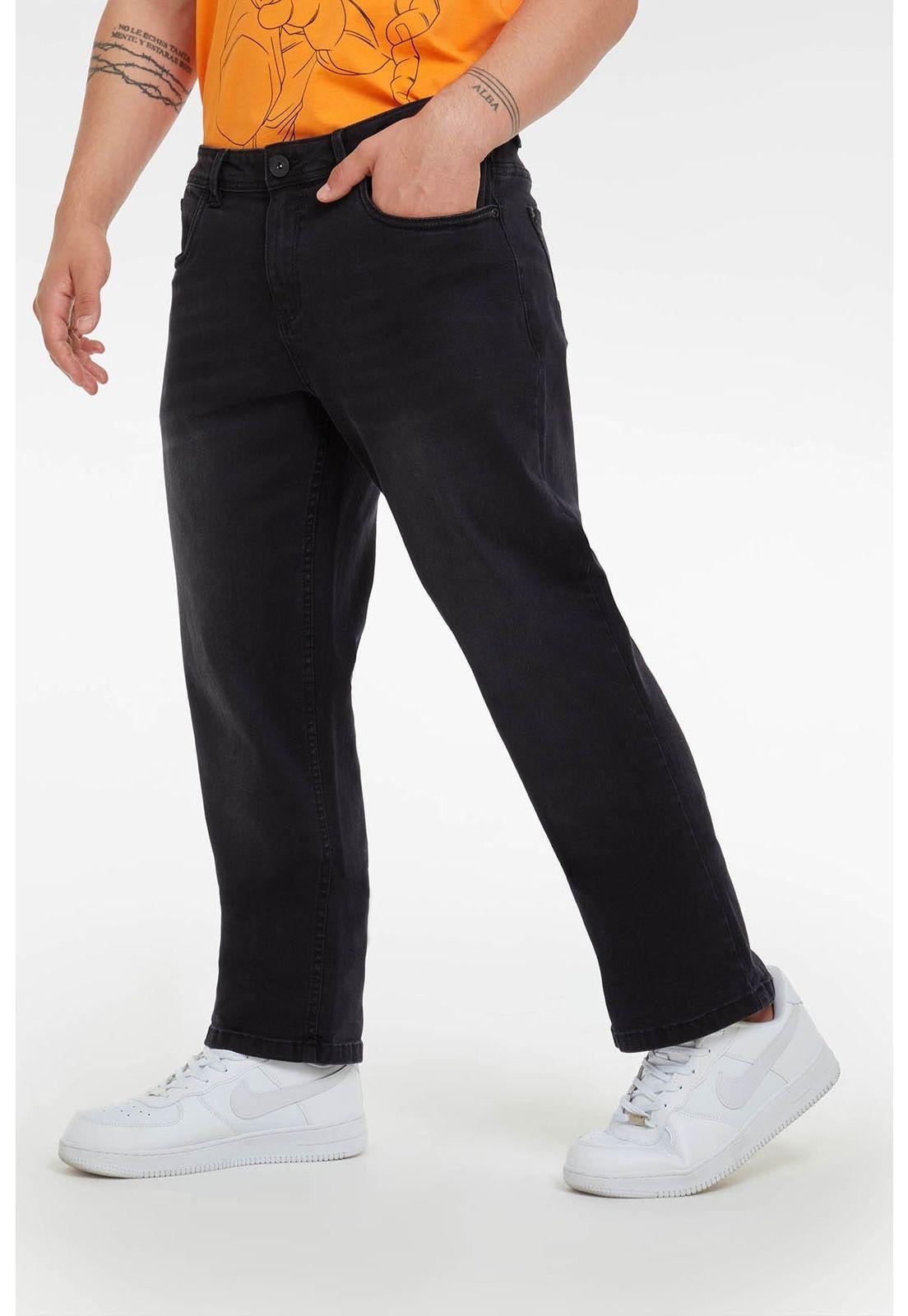 Jeans Straight Negro-2