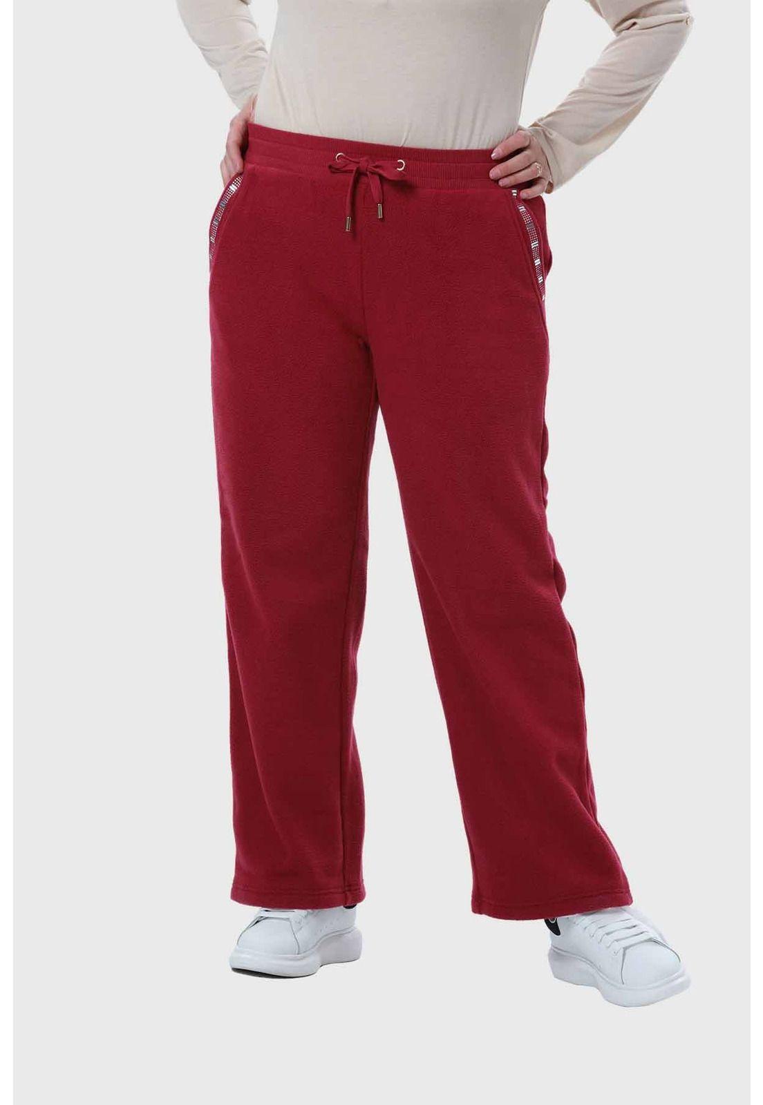 Pantalón Buzo Mujer Calce Recto Malva-0