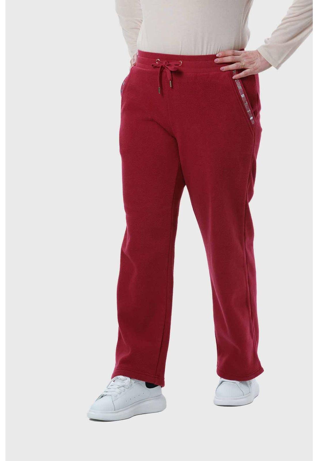 Pantalón Buzo Mujer Calce Recto Malva-1