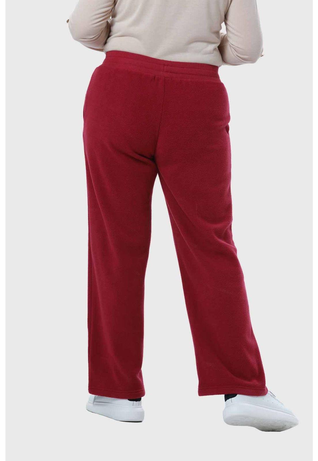 Pantalón Buzo Mujer Calce Recto Malva-2