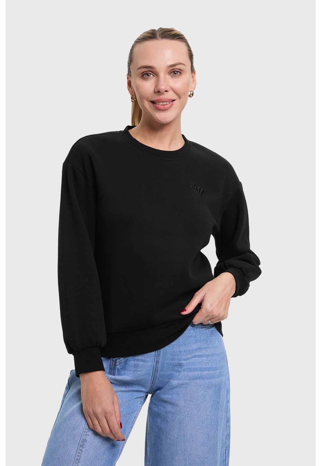 Polerón Mujer Negro-0