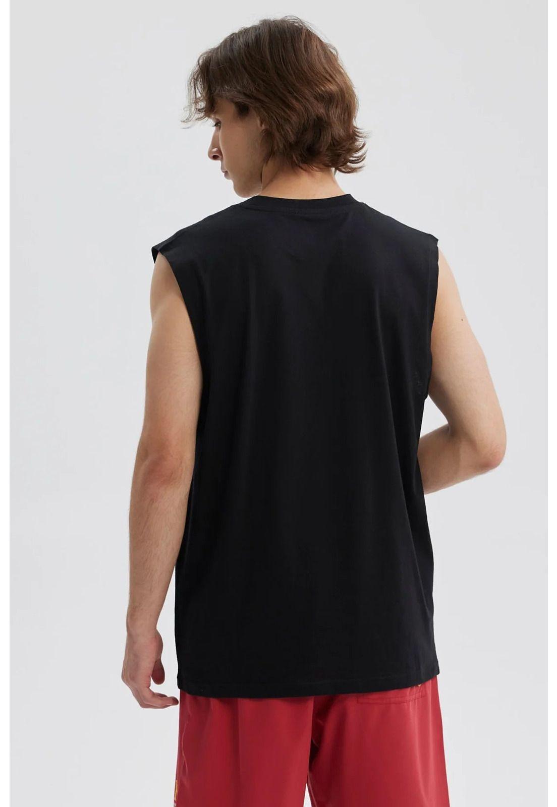 Polera Hombre Print Posicional Negro - VI-2