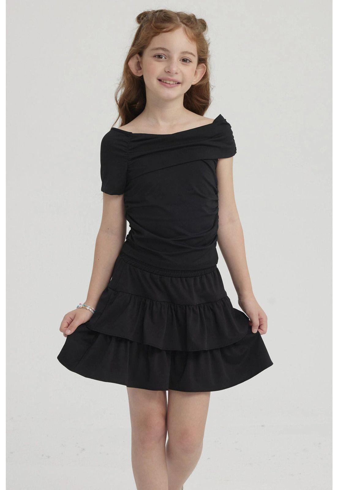 Polera Niña Teen Negro-4