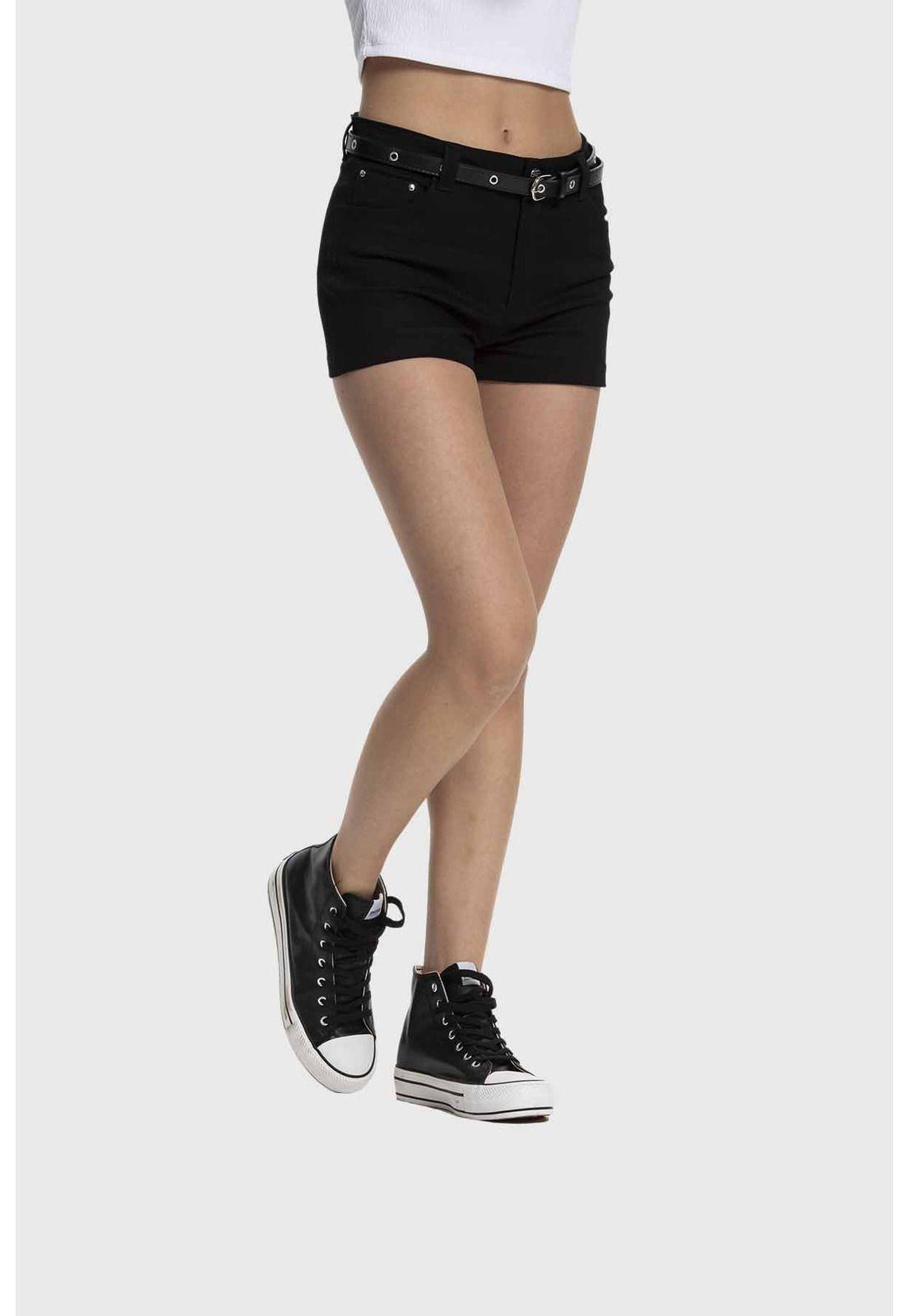 Short Mujer Cinturón Negro-1