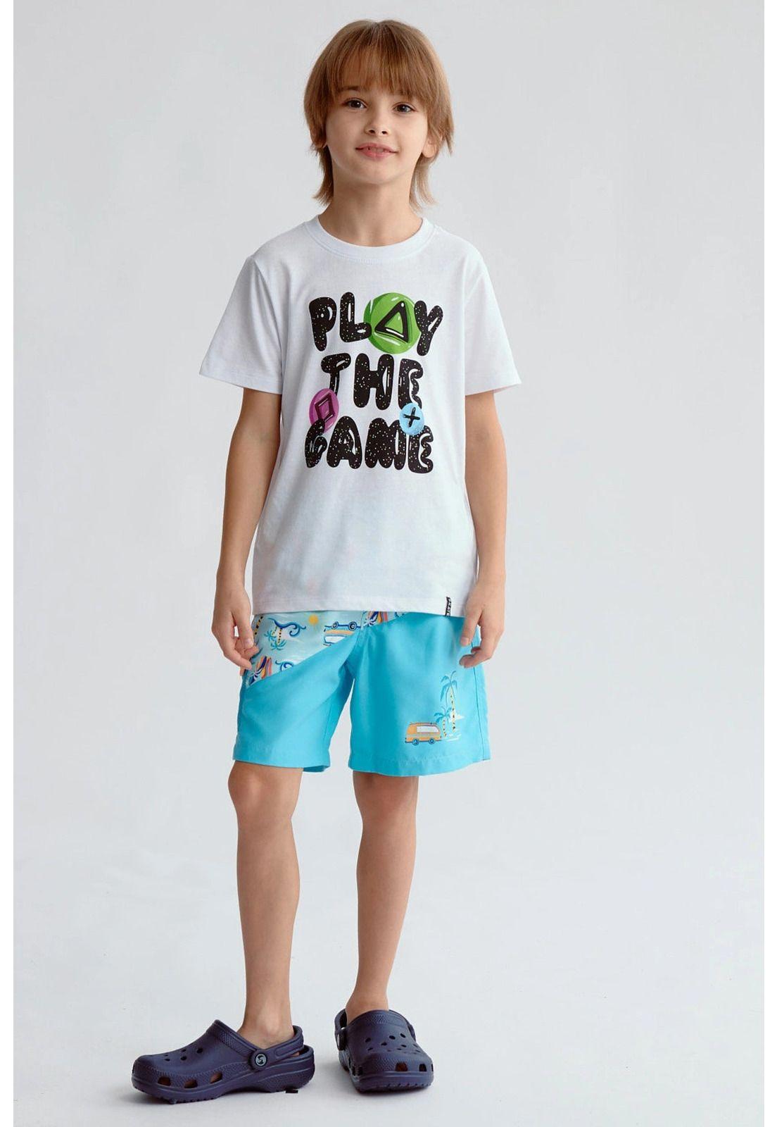 Short De Baño Niño Bolsillo Print Calipso-3