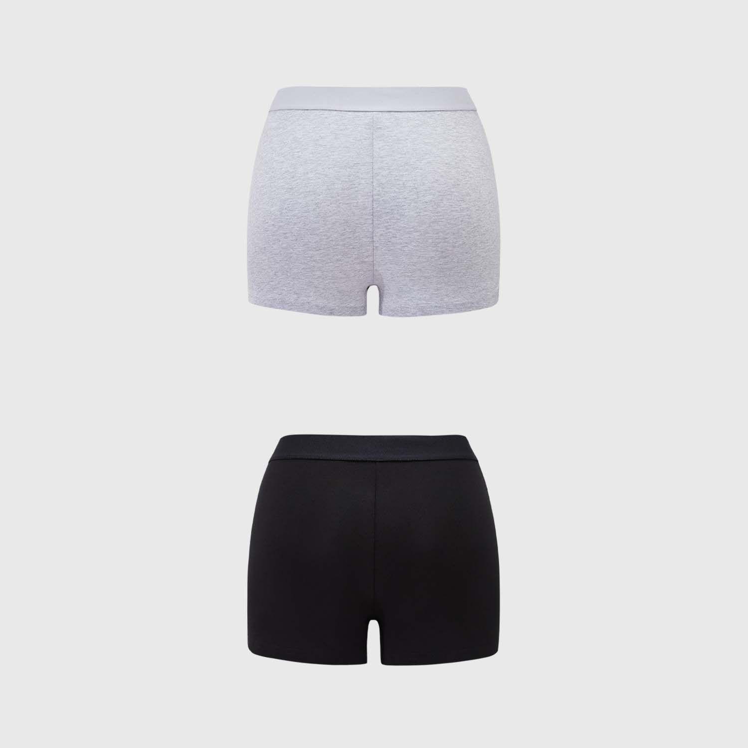 Calzón Mujer Short Tripack Liso Negro Fashion's Park-1