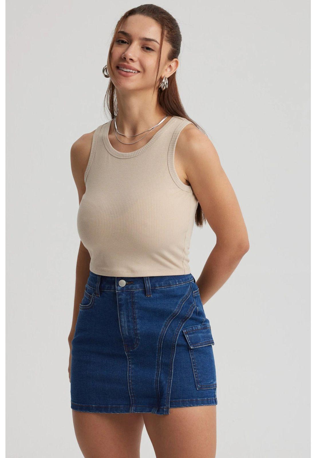 Polera Mujer Sudadera Beige-0