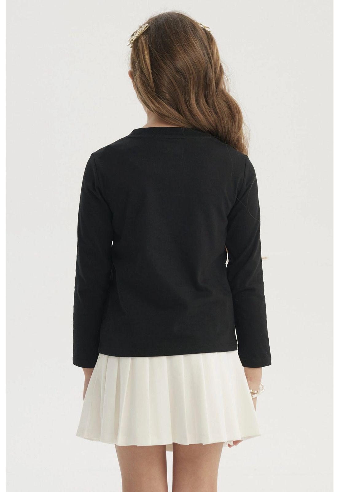 Polera Niña Básica Toddler Negro-2