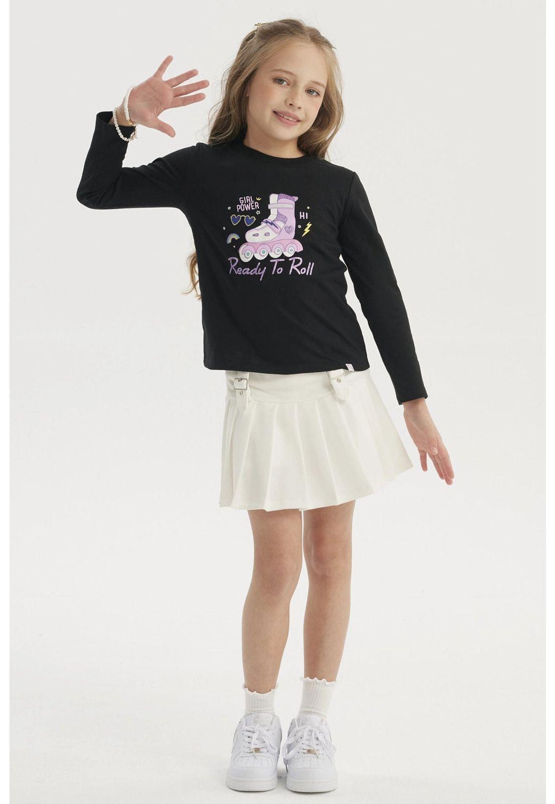 Polera Niña Básica Toddler Negro-3