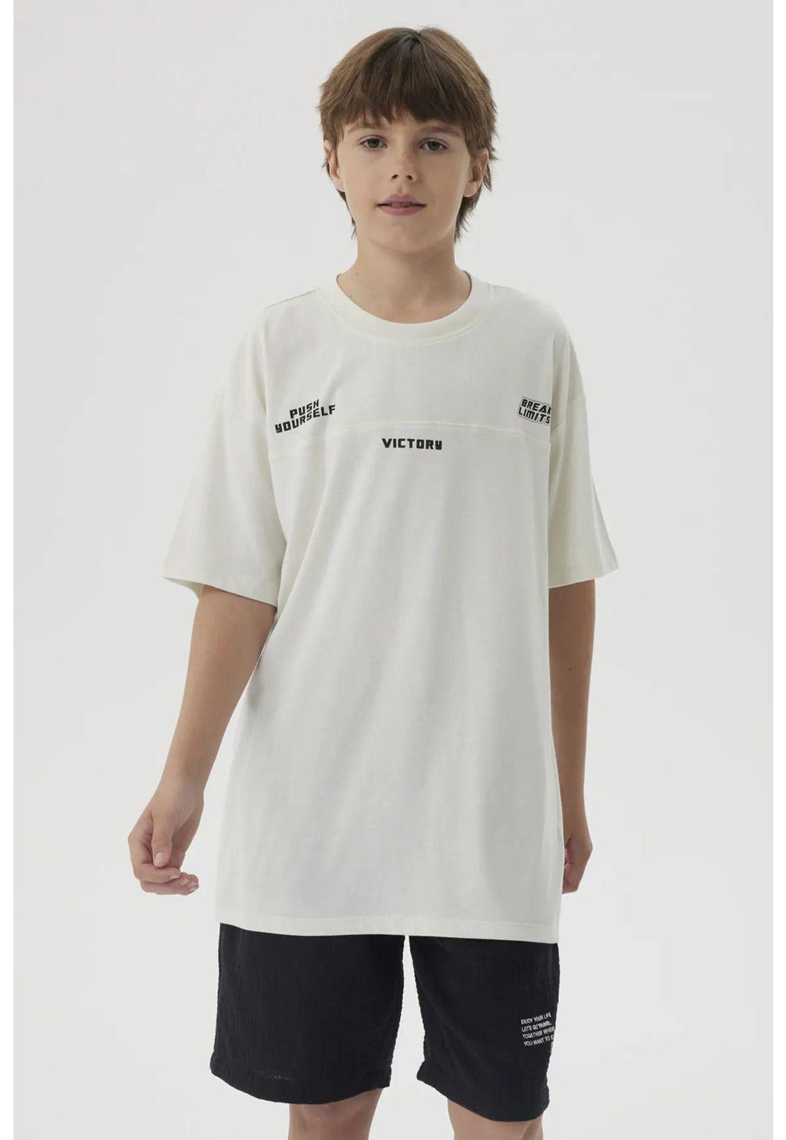 Polera Niño Costura Frontal Crudo-0