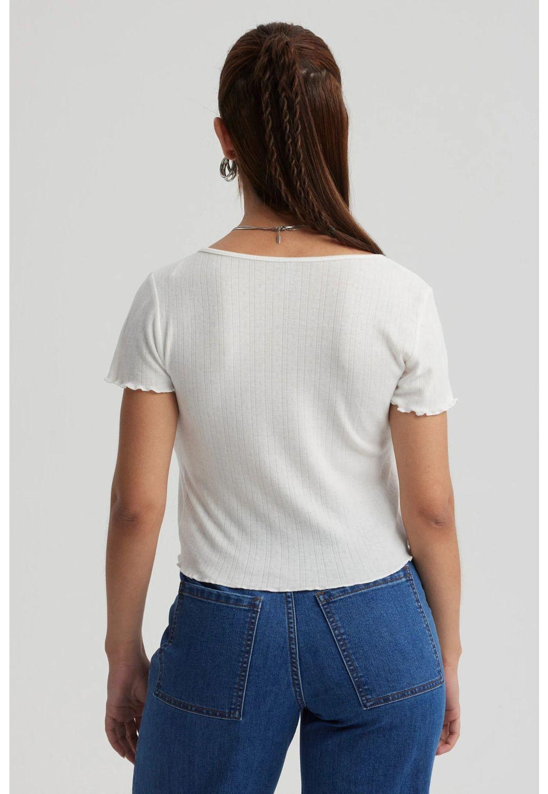 Polera Mujer Amarra Delantero Blanco-2