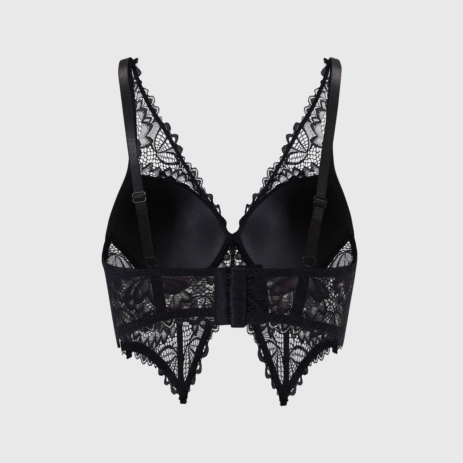 Sostén Mujer Bralette Copa Soft Encaje Negro Fashion's Park-1