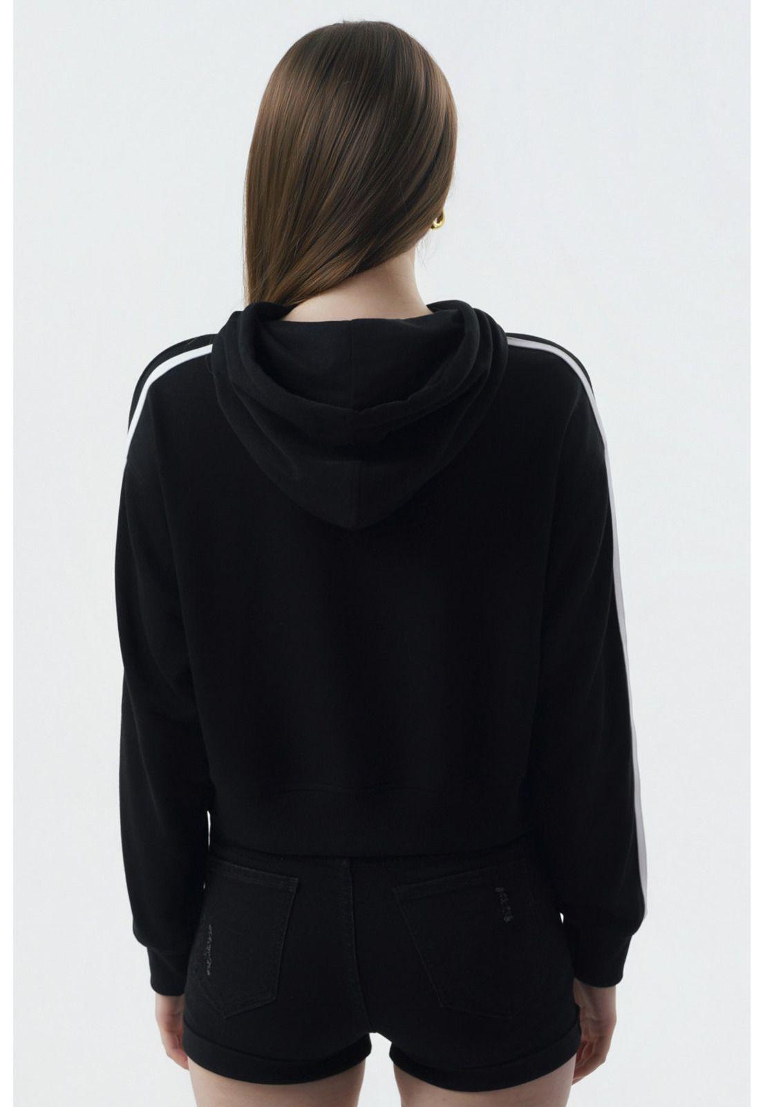 Polerón Mujer Regular Negro - Vll-2