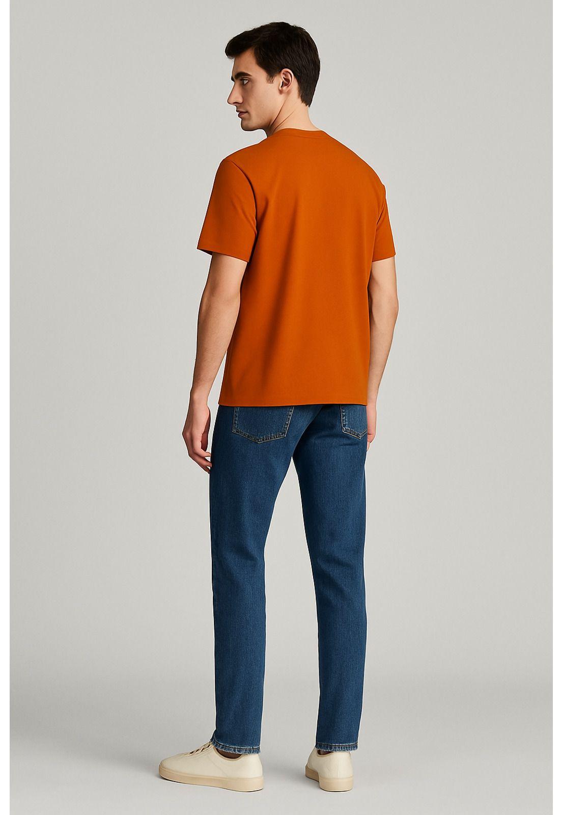 Polera Hombre Loose Fit Ocre - ll-1