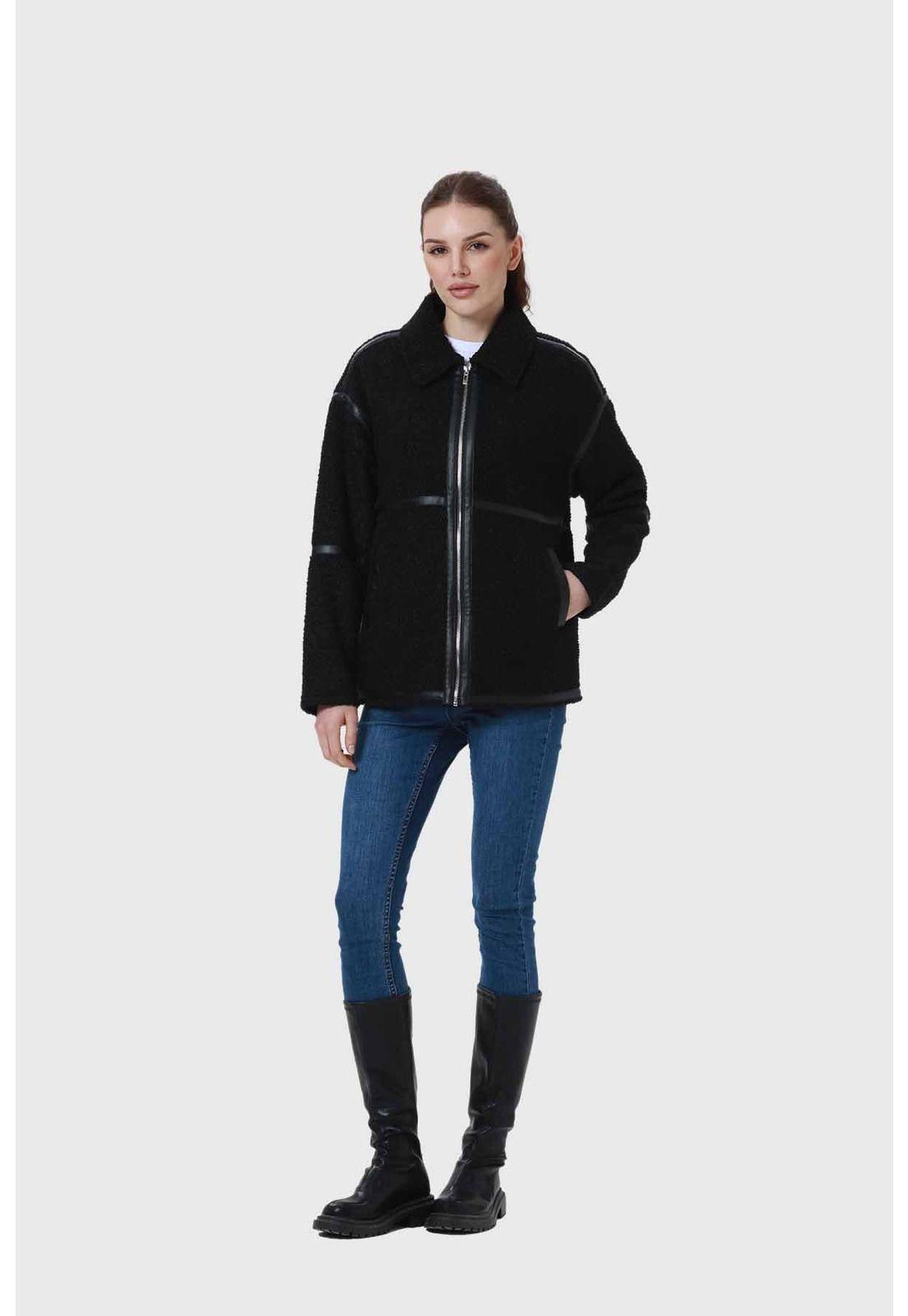 Polar Mujer Tipo Chaqueta Negro - ll-3