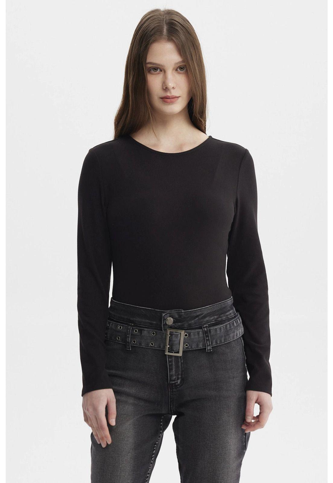 Polera Mujer Body Negro - ll-0