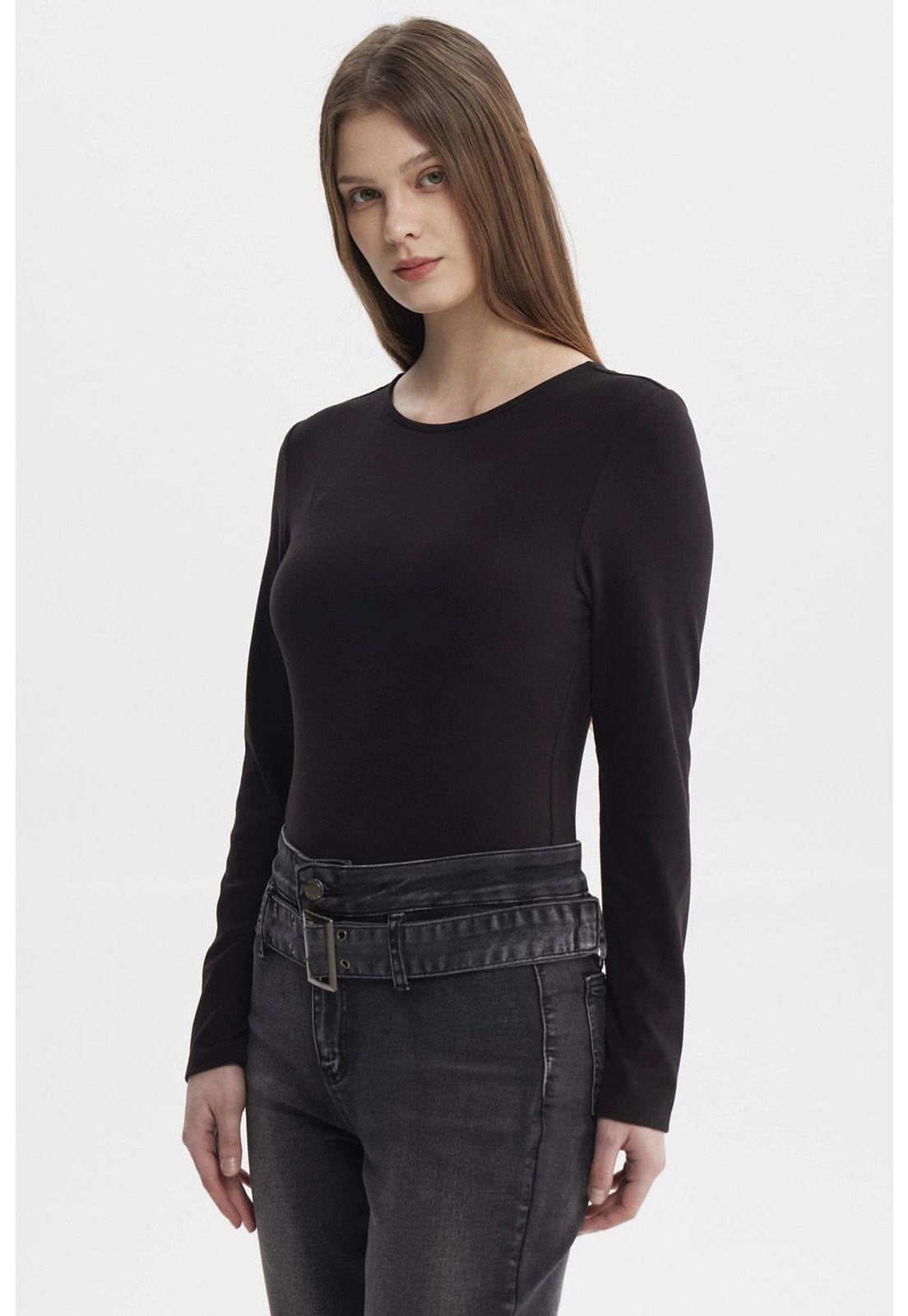 Polera Mujer Body Negro - ll-1