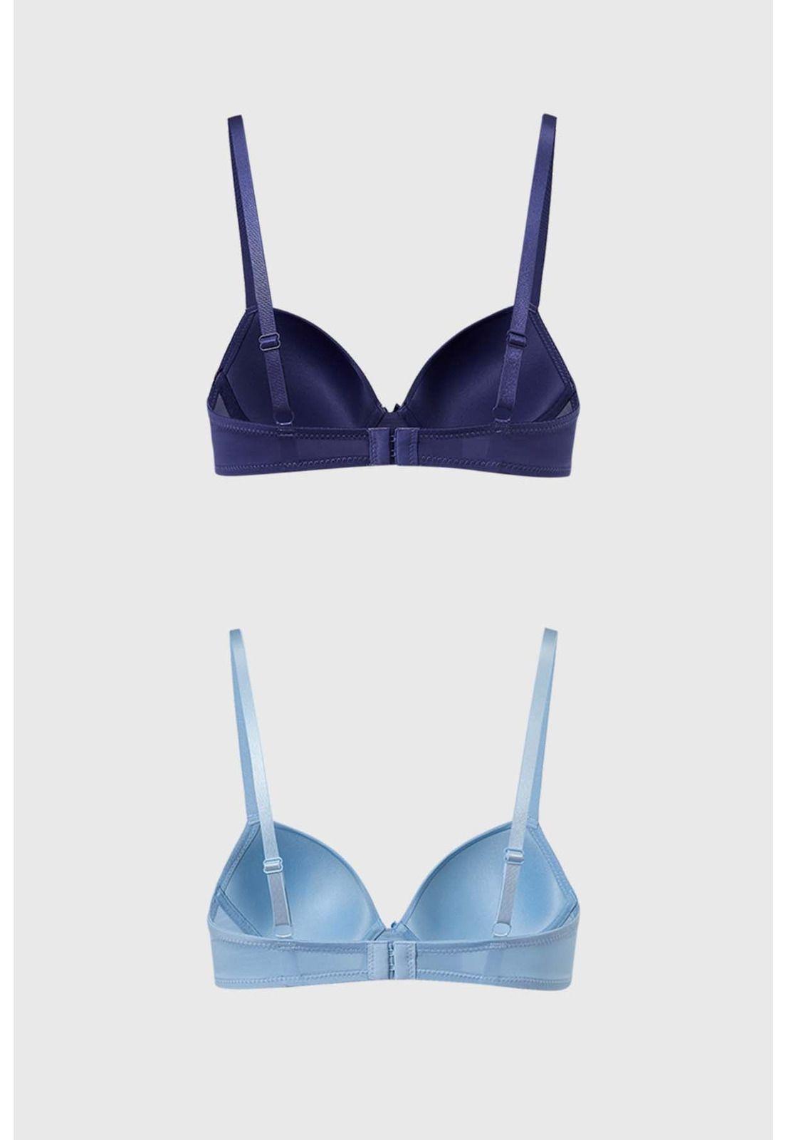 Sostén Mujer Bipack Básico Celeste-1