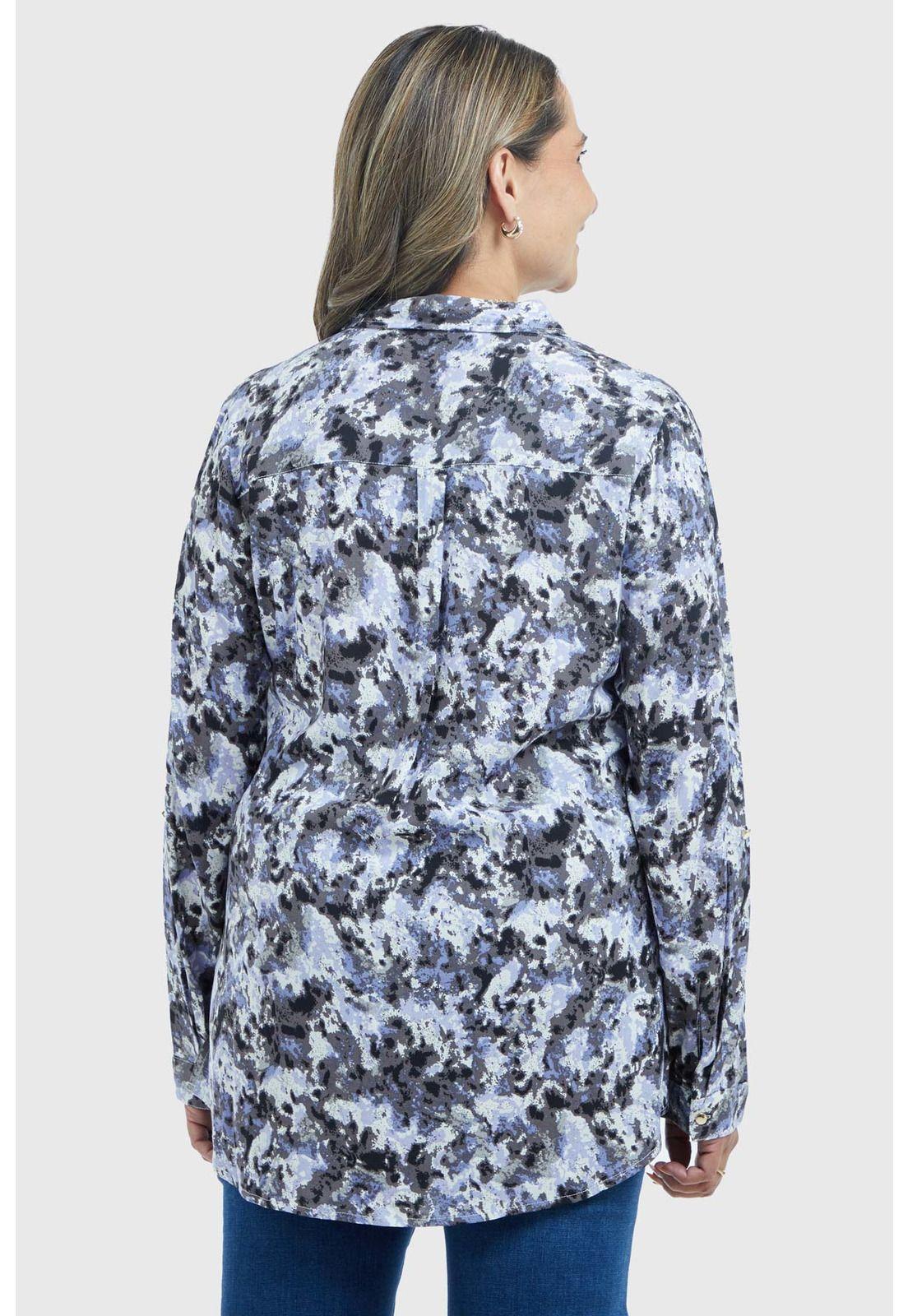 Blusa Mujer Estampada Negro - lll-2