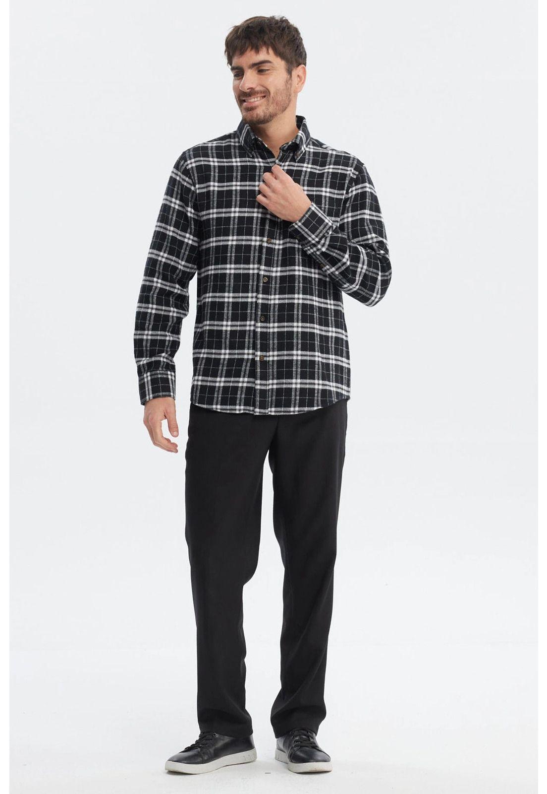 Camisa Hombre Franela Básica Marengo-3