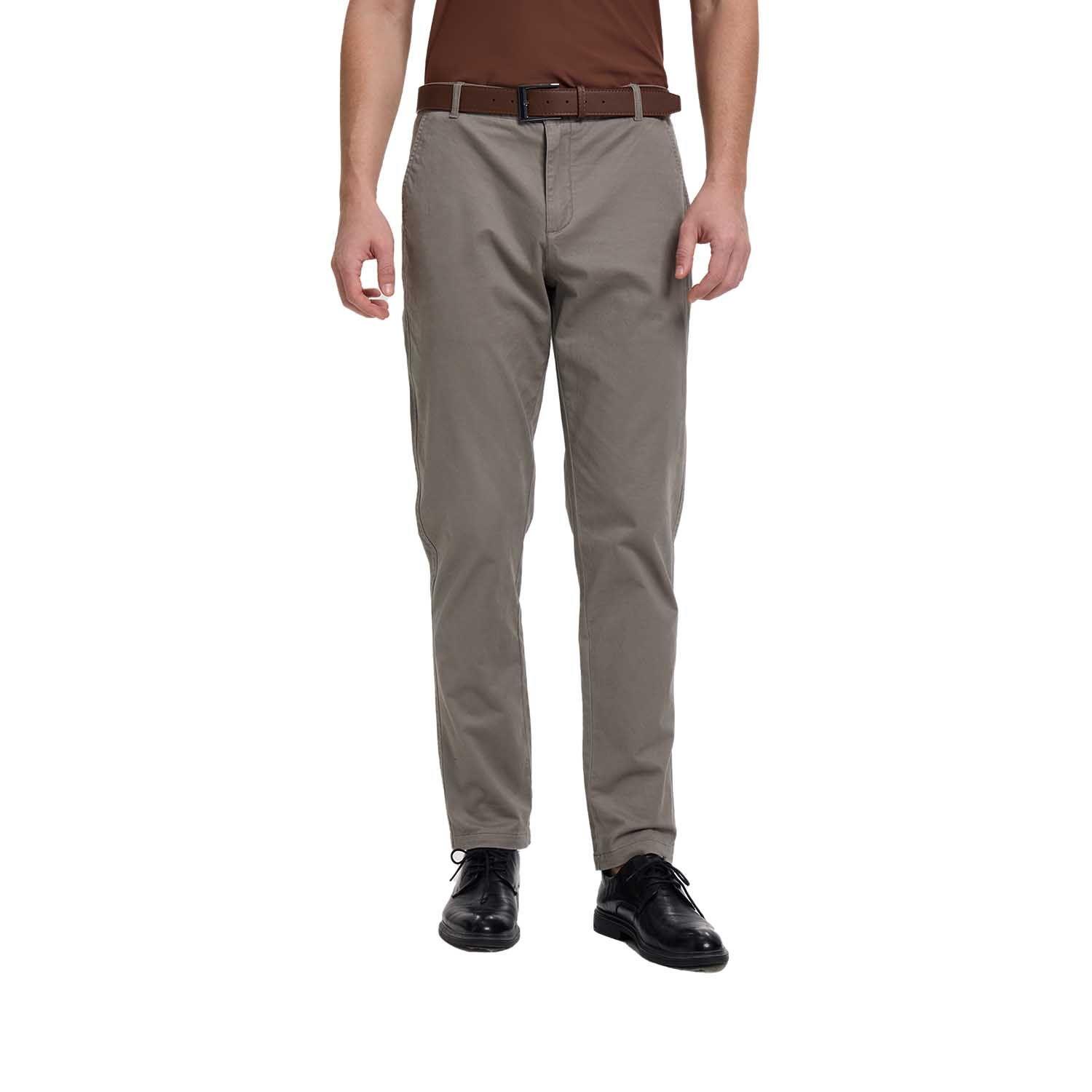 Pantalón Hombre Chino Cinturon Gris Fashion's Park-0