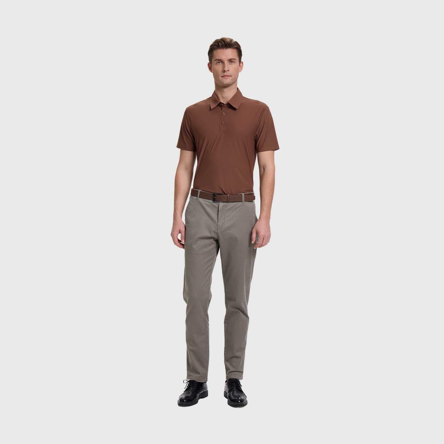 Pantalón Hombre Chino Cinturon Gris Fashion's Park-3
