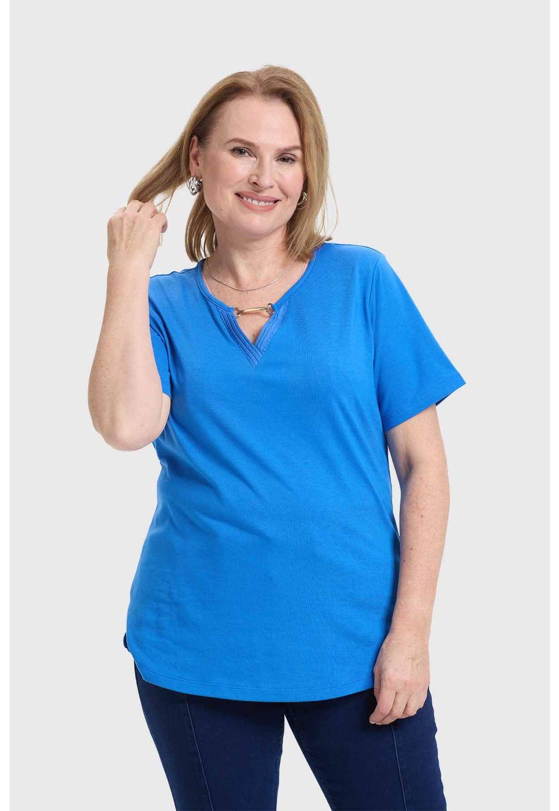 Polera Mujer Apertura Azul-0