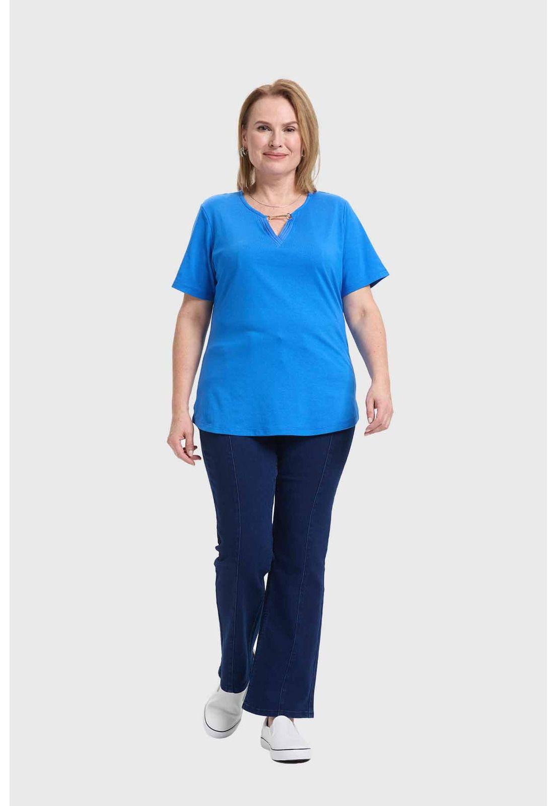 Polera Mujer Apertura Azul-3