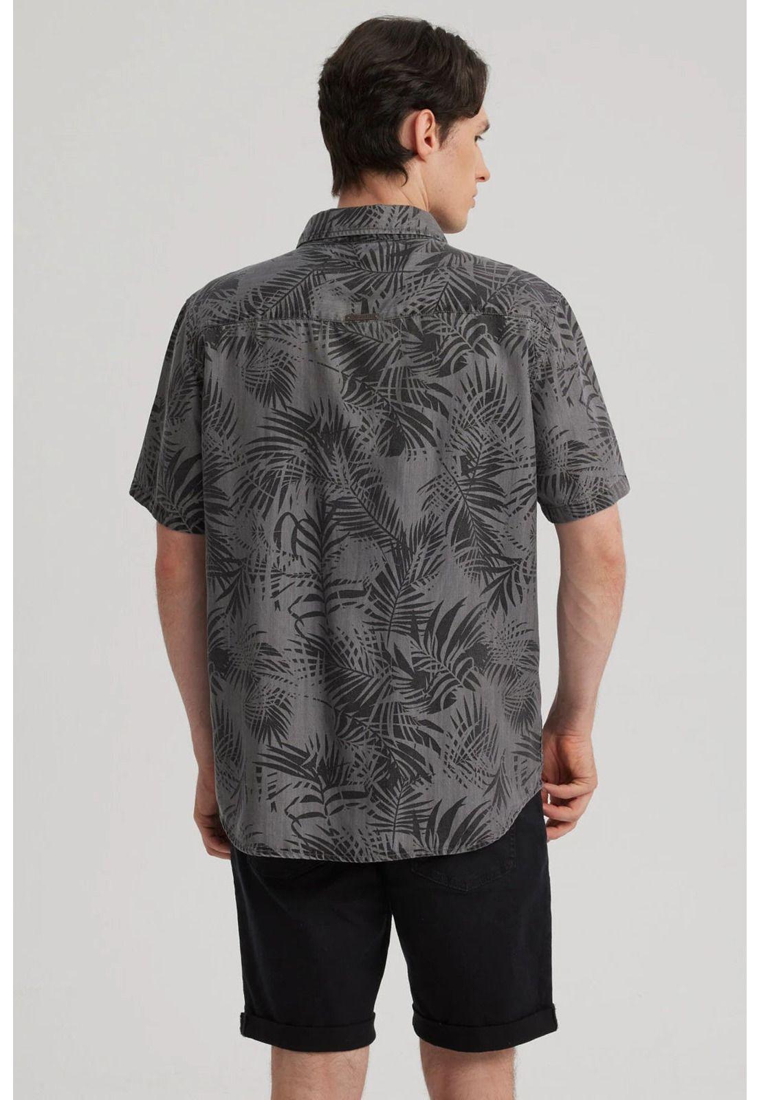 Camisa Hombre Print Gris Claro-2