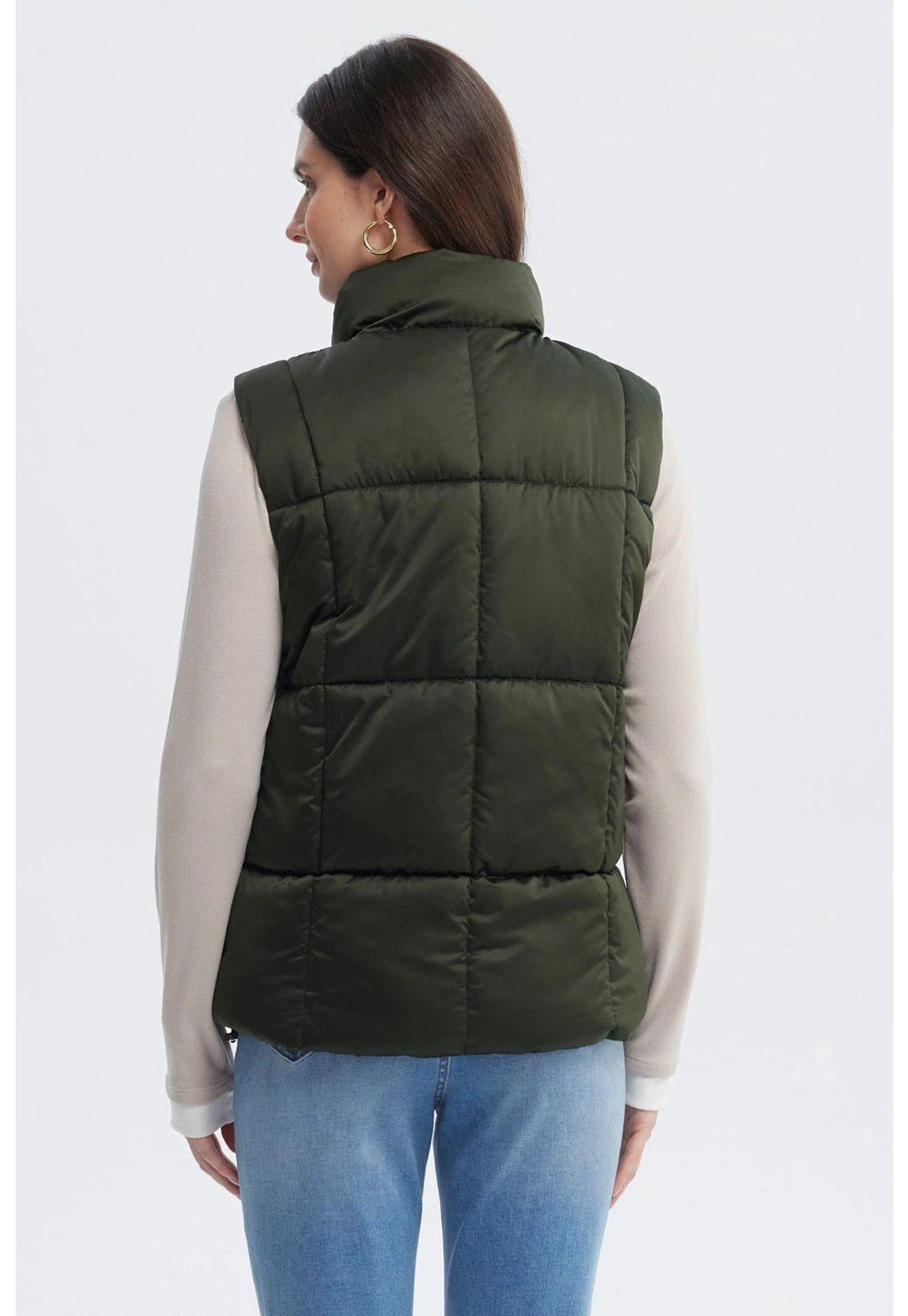 Parka Mujer Slim Verde Musgo-2