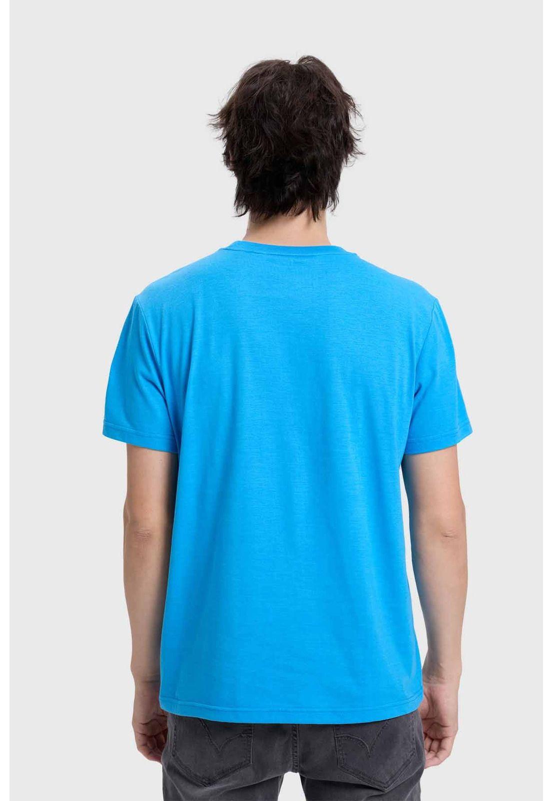 Polera Hombre Con Bolsillo Celeste-2