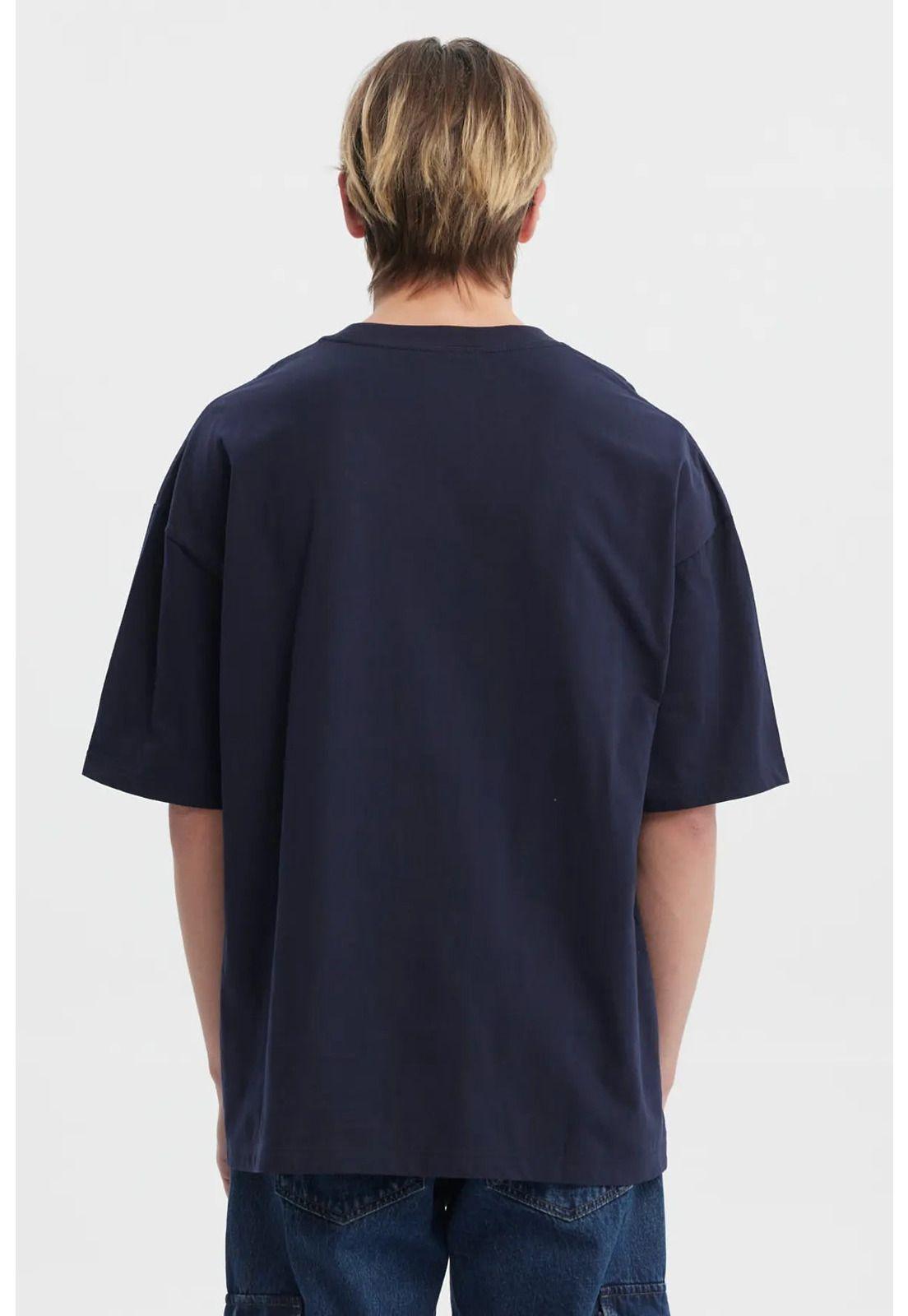 Polera Hombre Oversize Azul - Vl-2