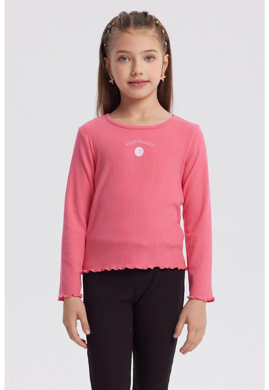 Polera Niña Slim Fucsia-0