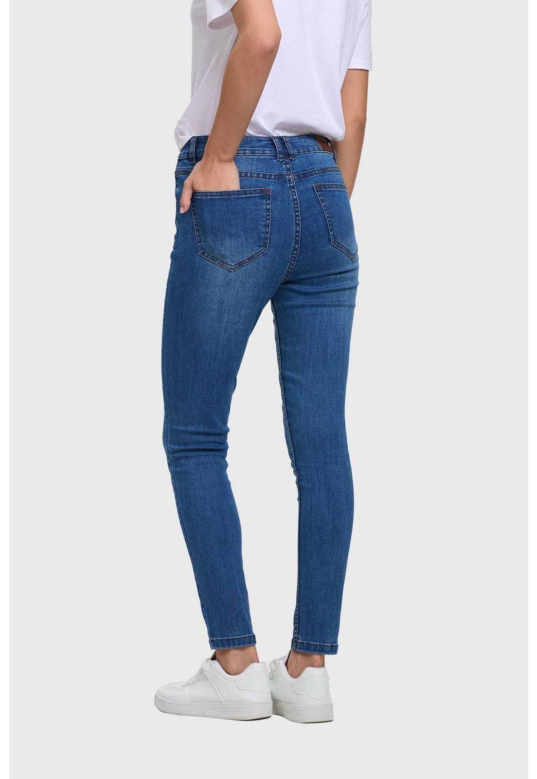 Jeans Mujer Estela Super Skinny Azul - ll-2