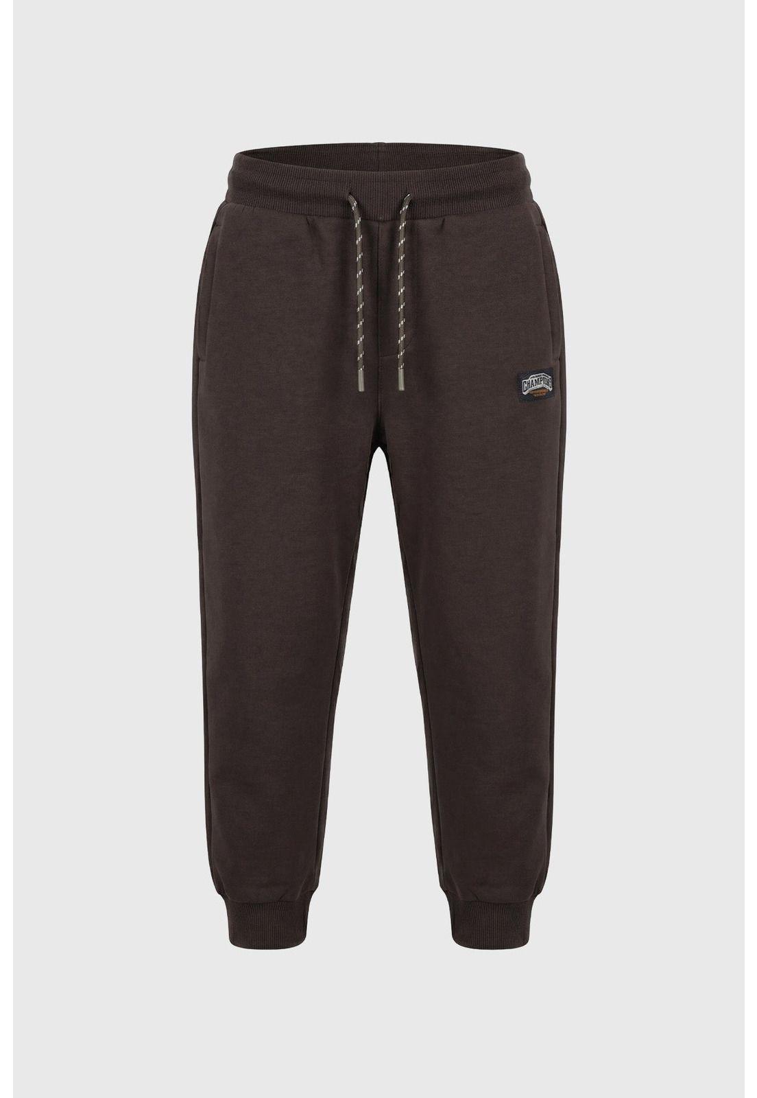 Pantalón Buzo Niño Pitillo Café - ll-1