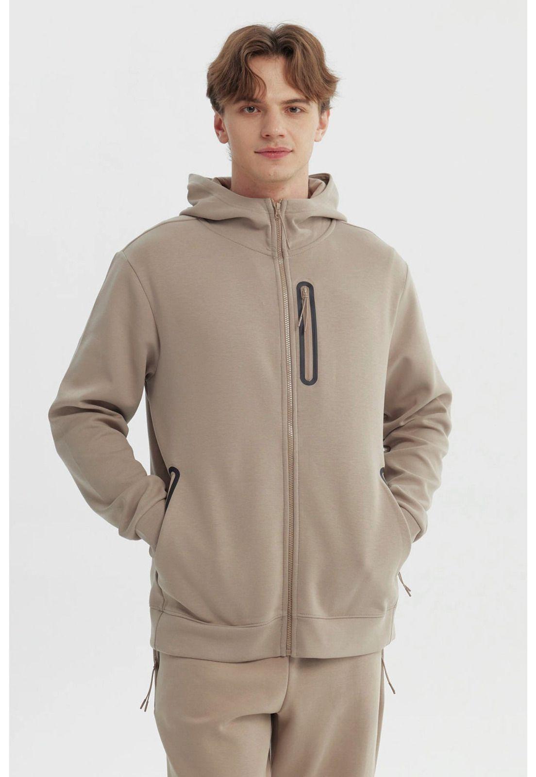 Polerón Hombre Slim Beige Oscuro - ll-0