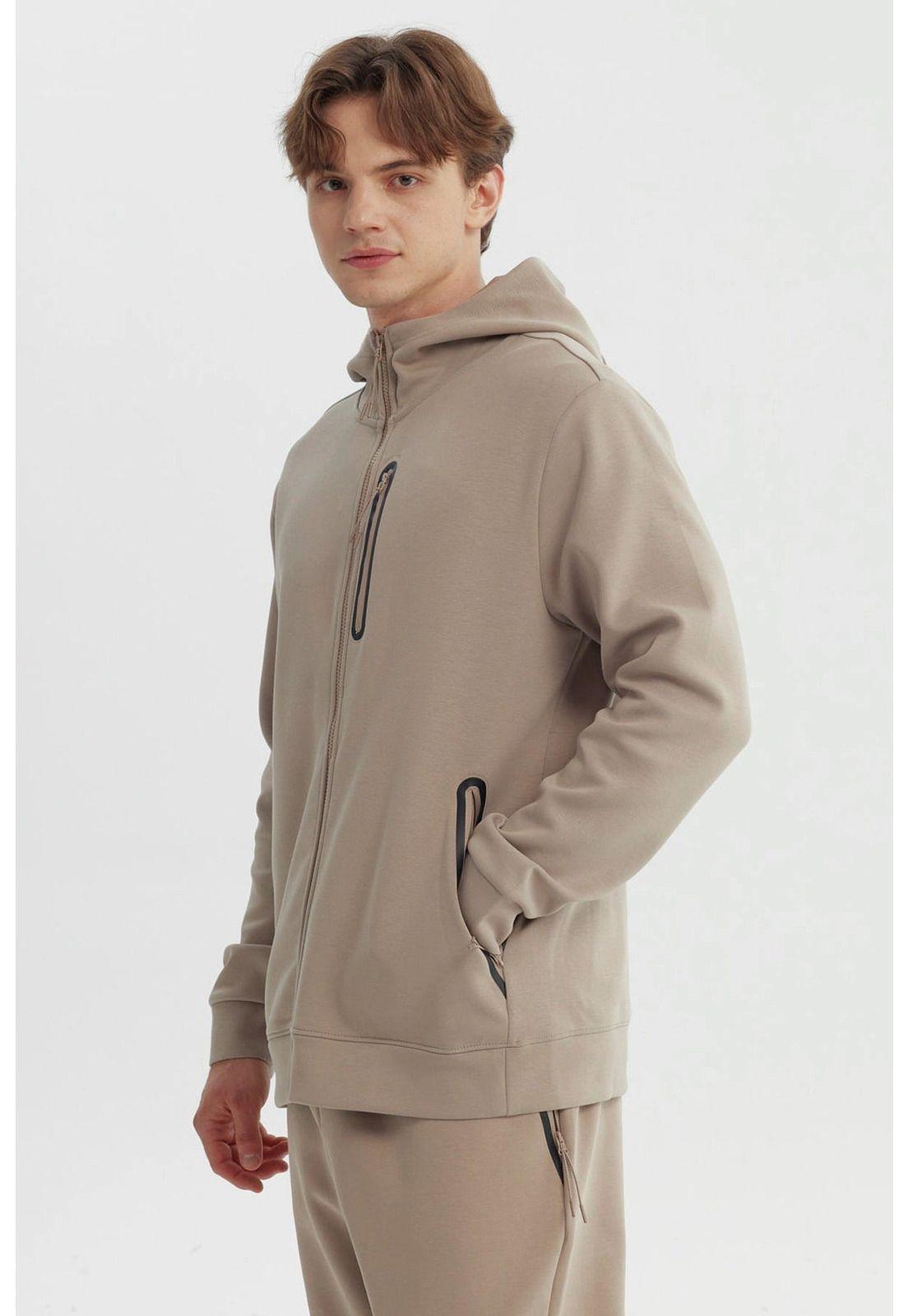Polerón Hombre Slim Beige Oscuro - ll-1